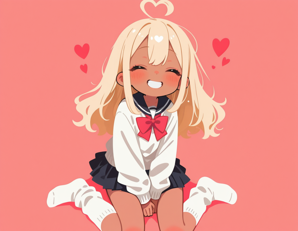 ハートのアホ毛ギャルちゃん