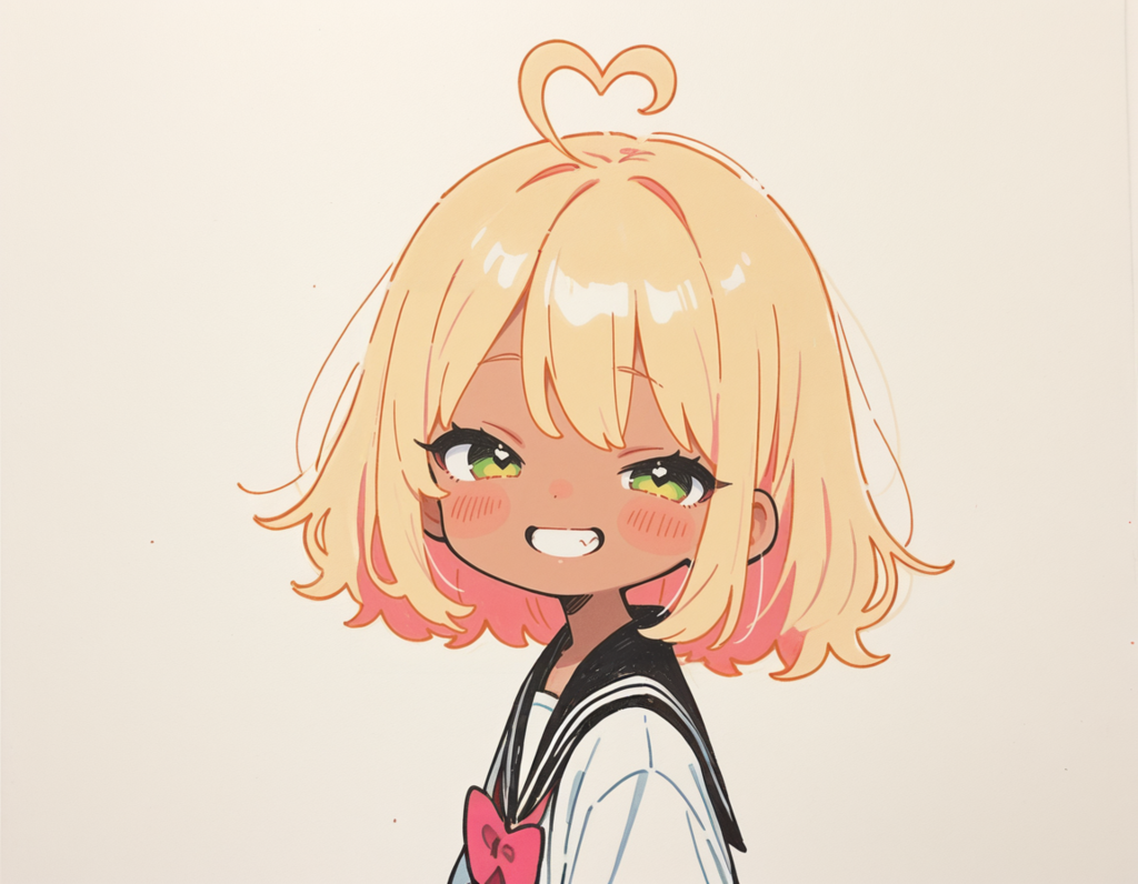 ハートのアホ毛ギャルちゃん