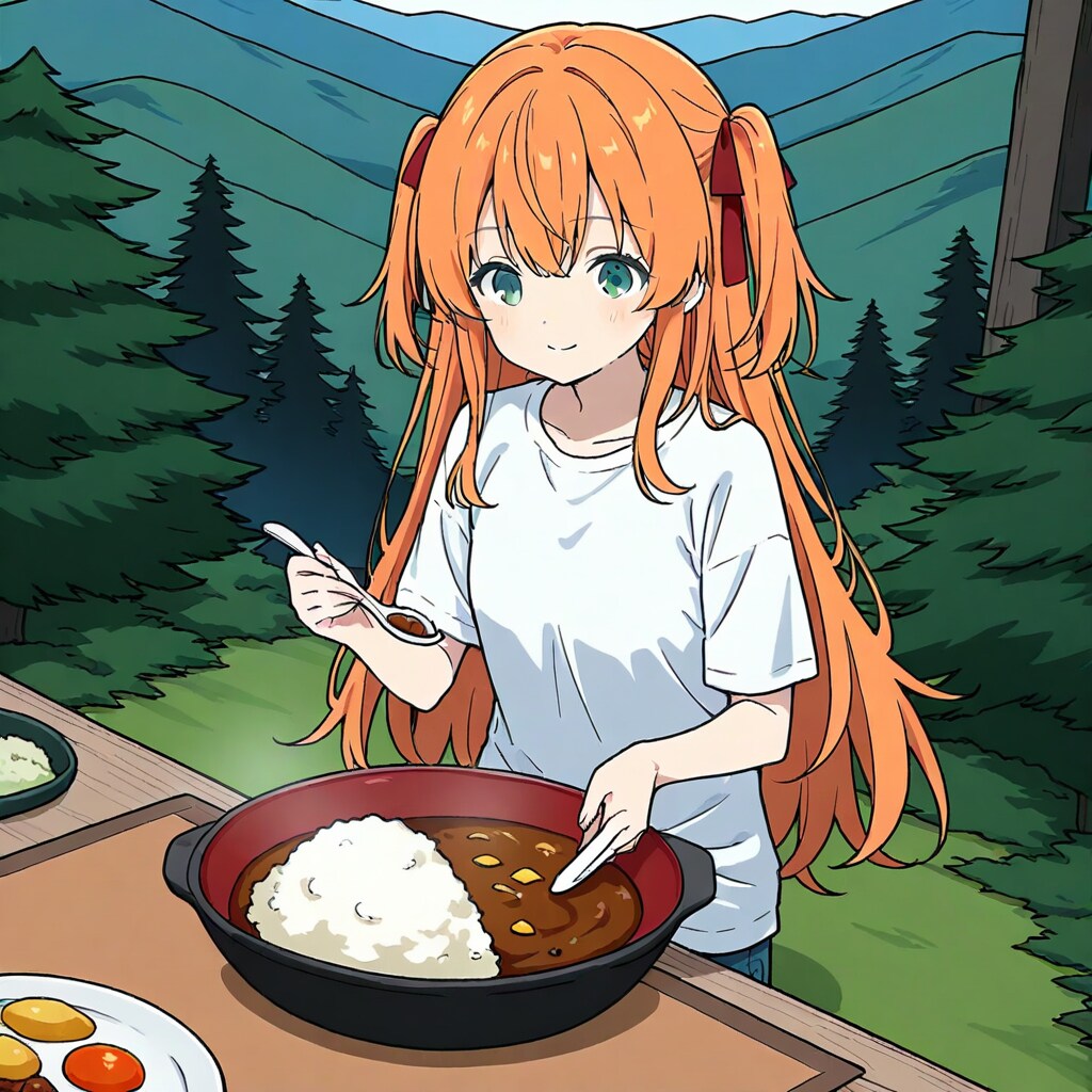 キャンプでカレー