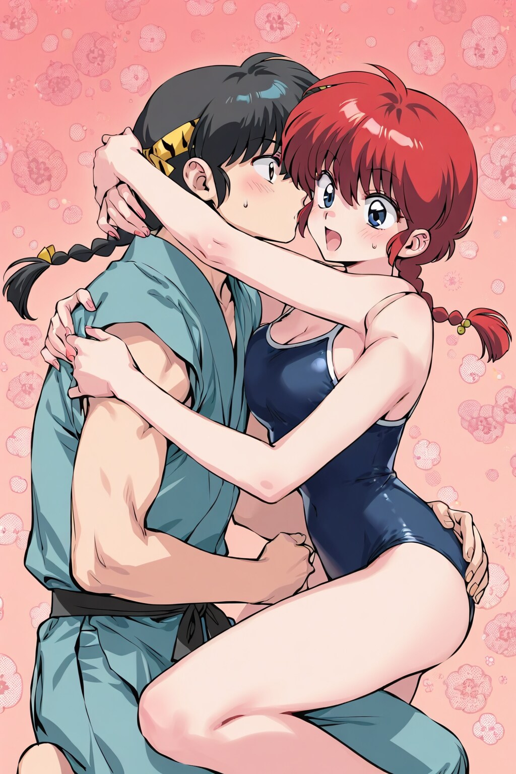良牙とハグ！