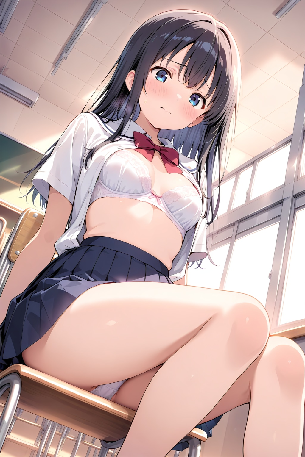 下着を披露