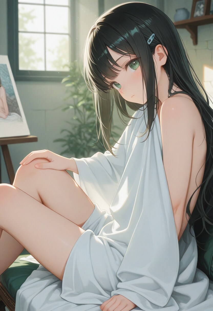 クラスメイトがモデルになってくれた