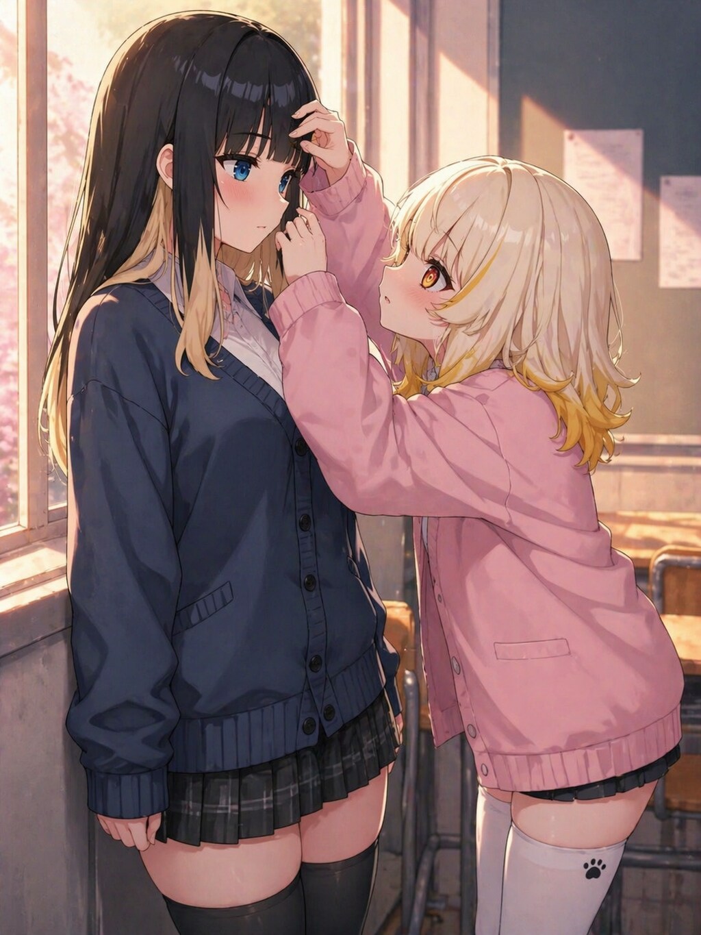 前髪....崩れてるよ
