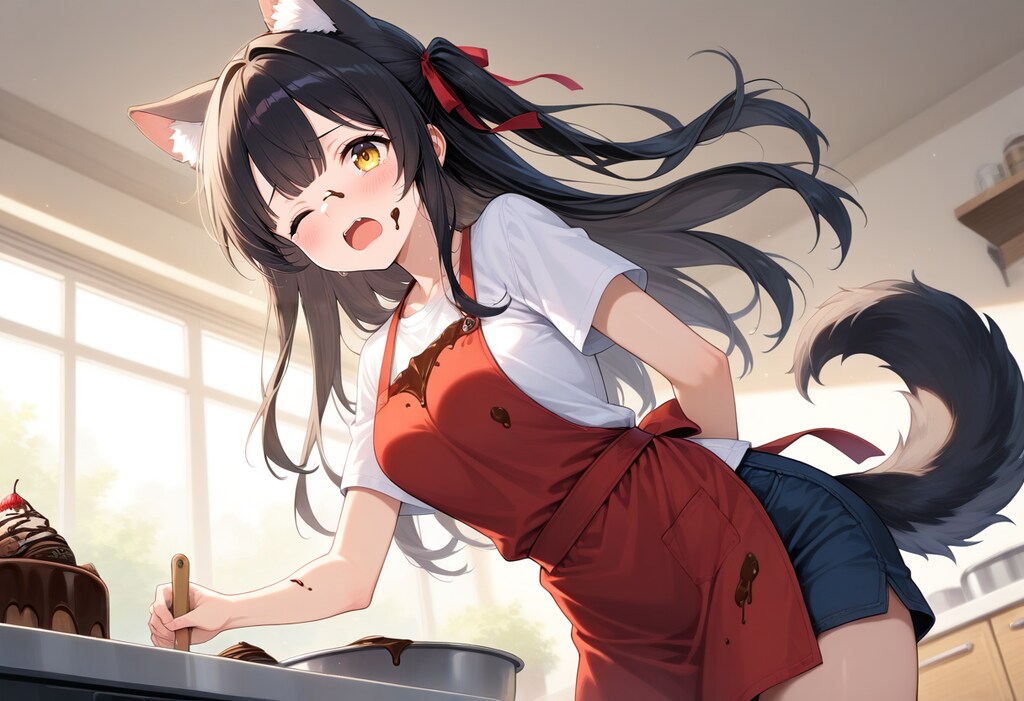 チョコがハネたぁ！