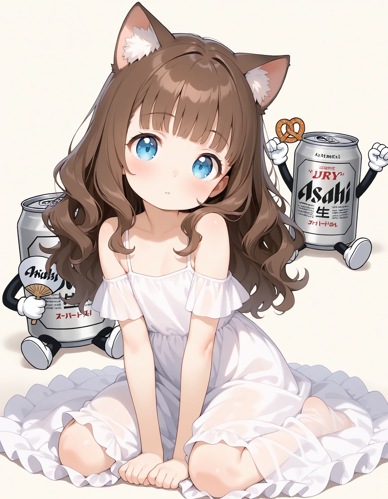 キタシンさんちの女の子とスーパードライ | の人気AIイラスト・グラビア