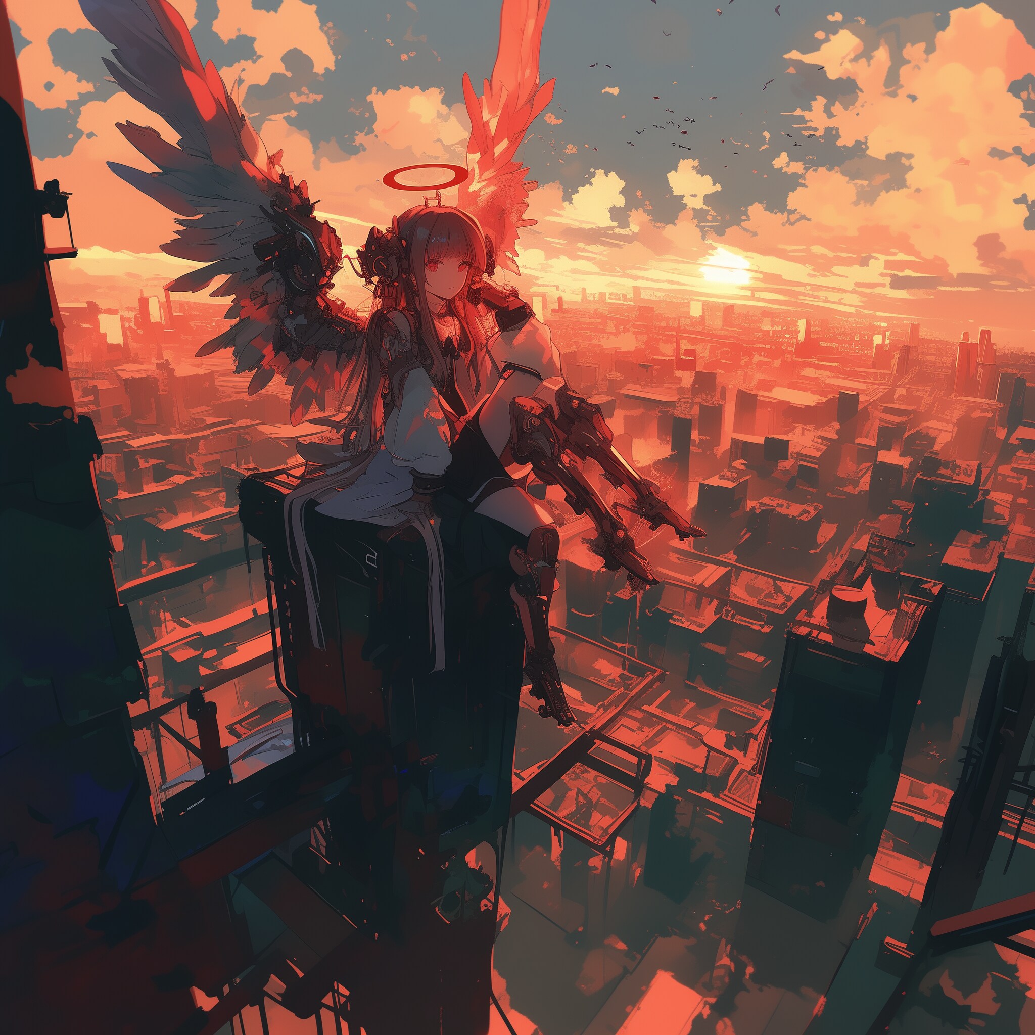 夜明けを待つ | の人気AIイラスト・グラビア