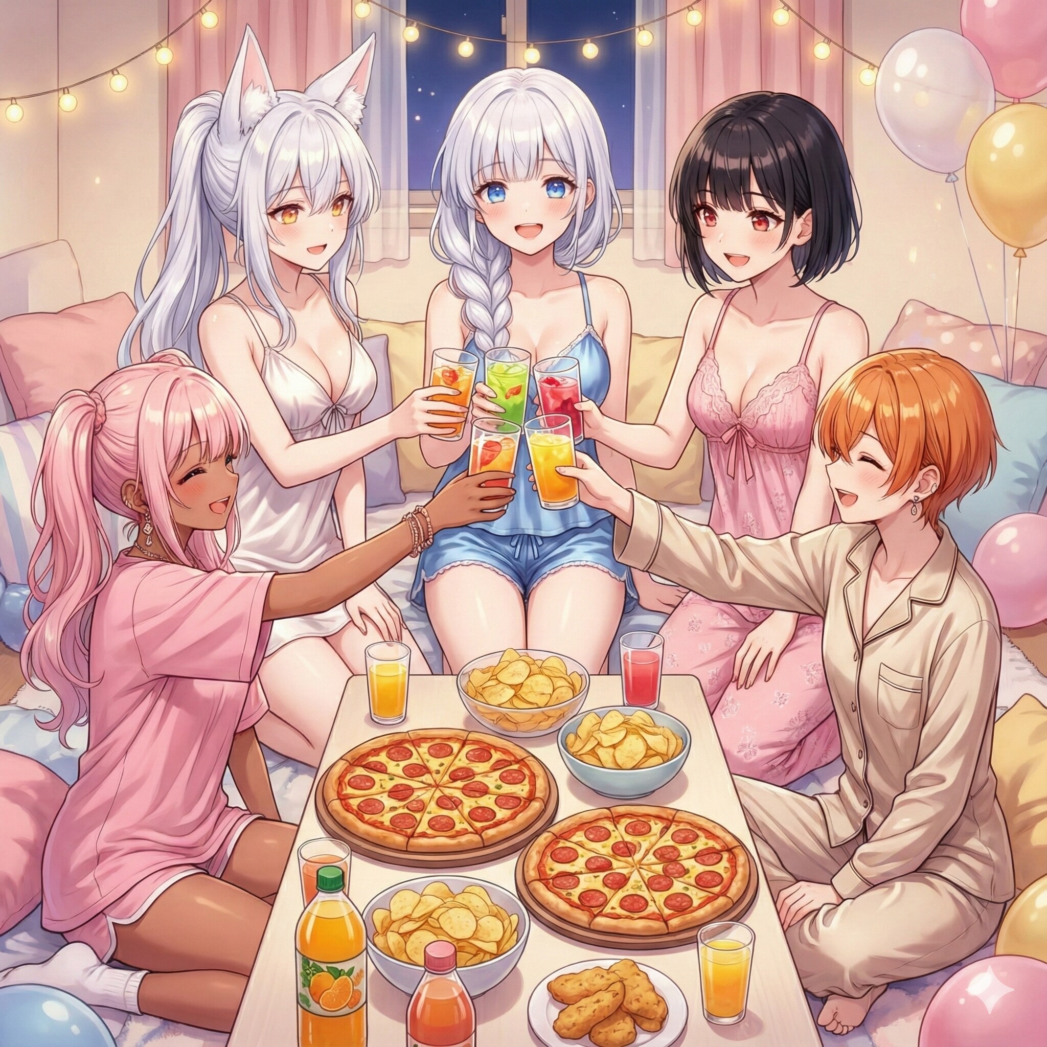 パジャマで忘年会