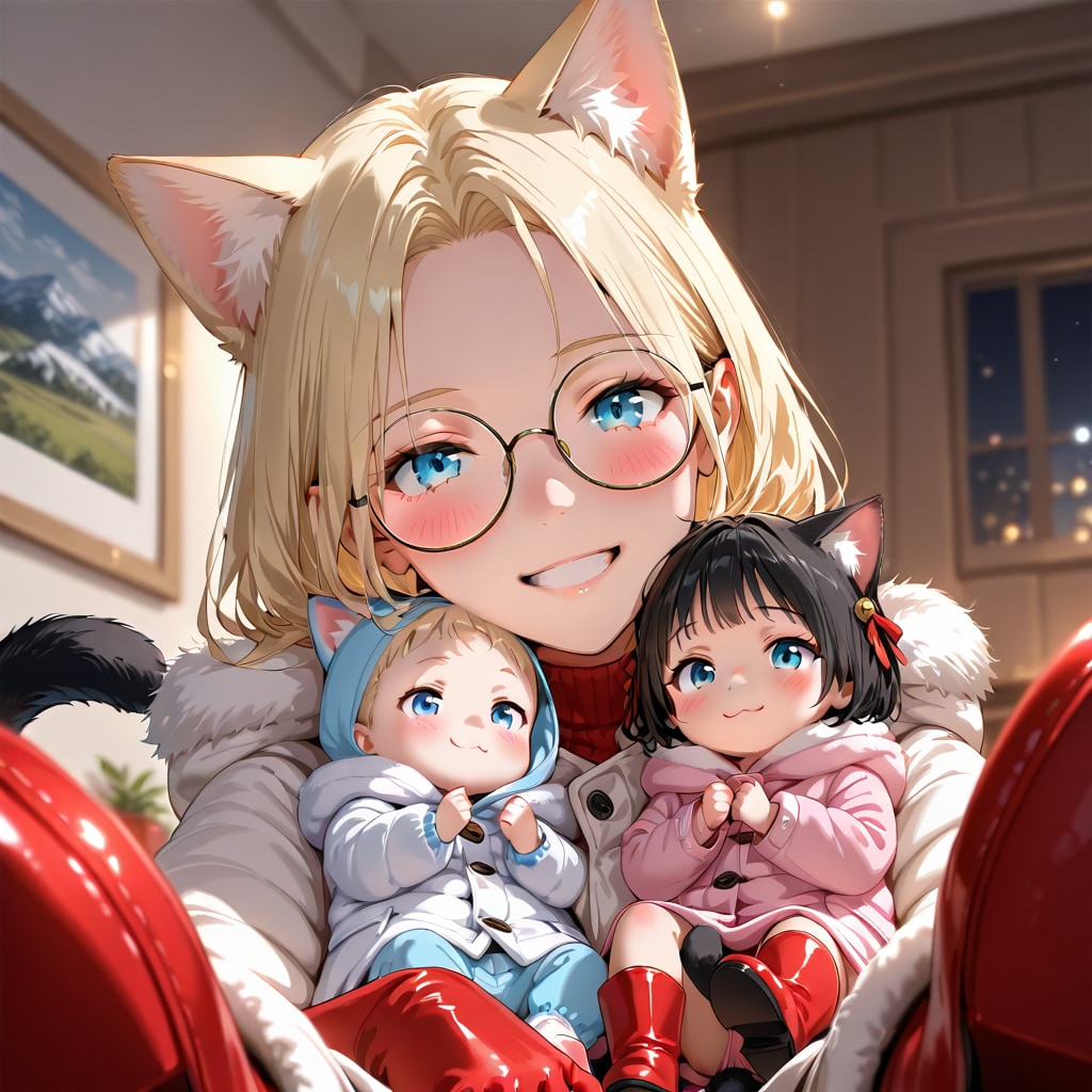 ケモ耳の親子 | の人気AIイラスト・グラビア