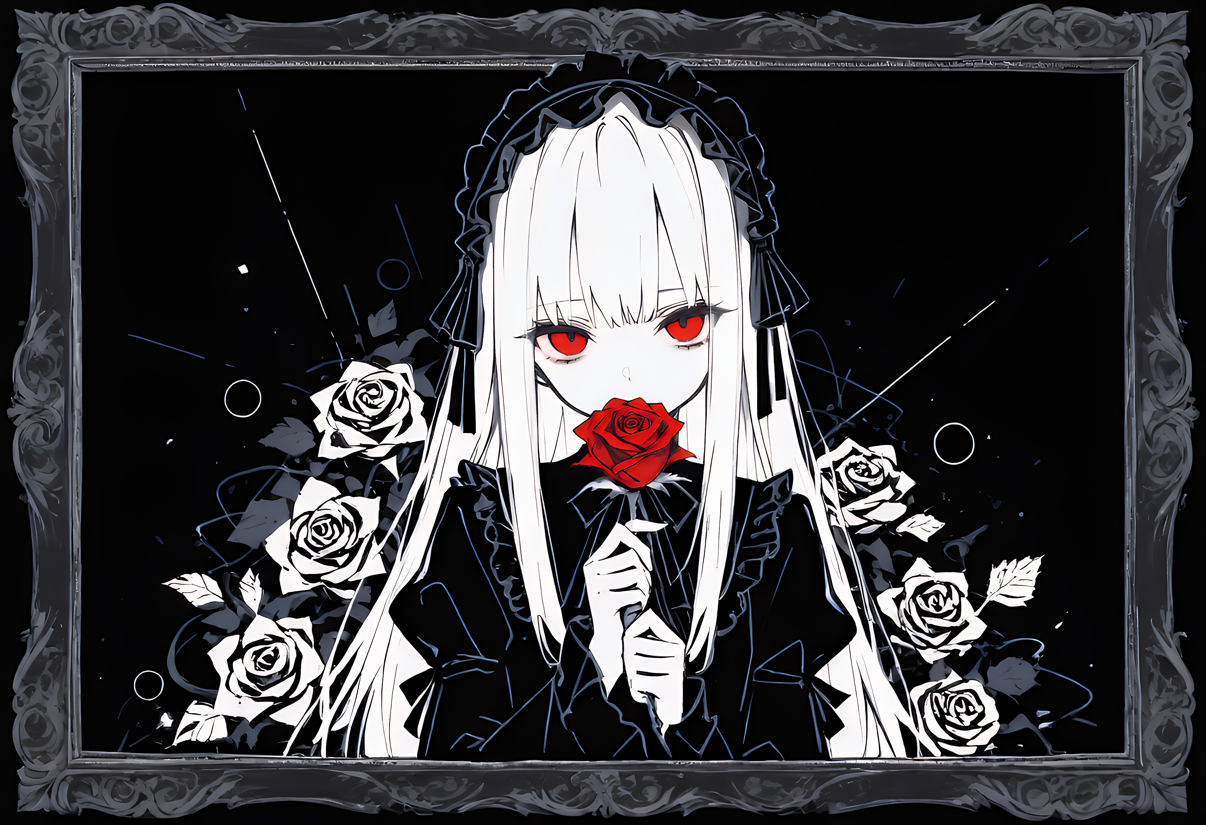 この紅い薔薇には