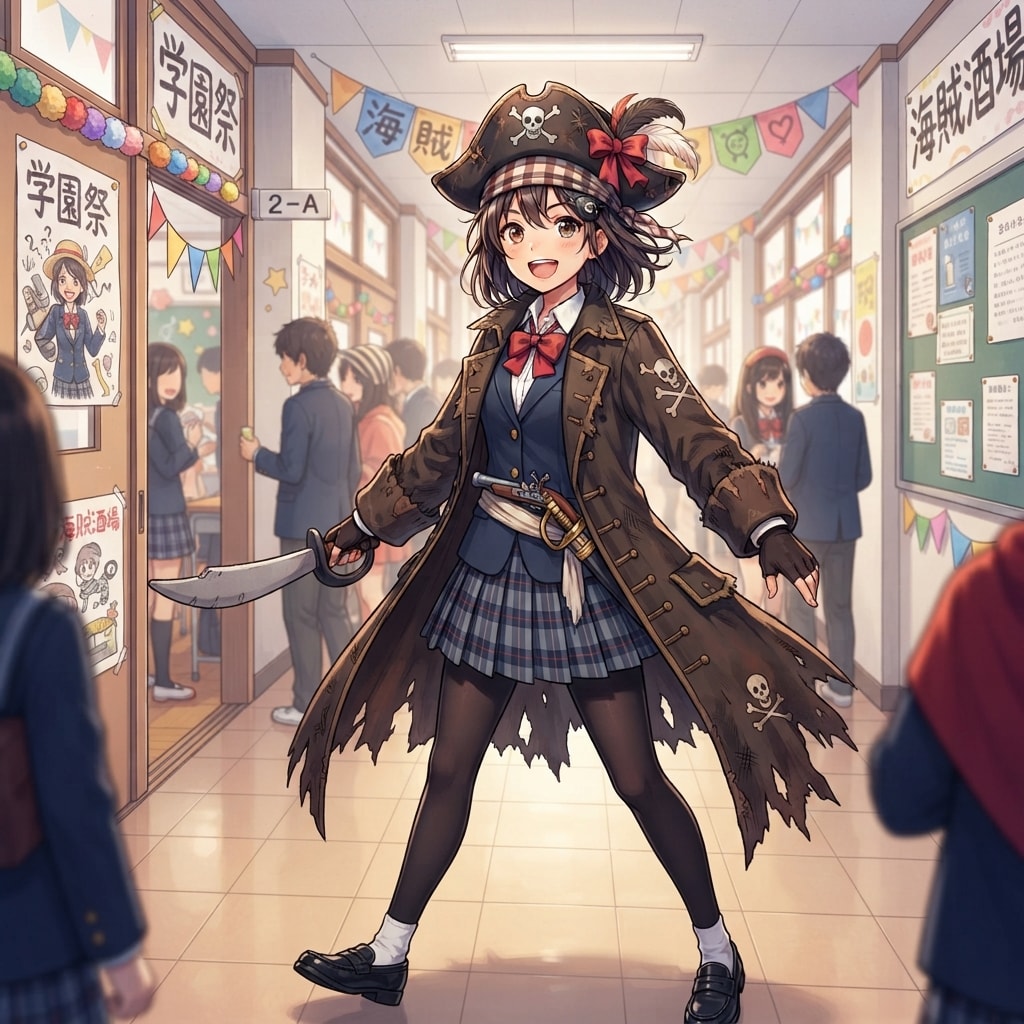 学校の海賊 | の人気AIイラスト・グラビア