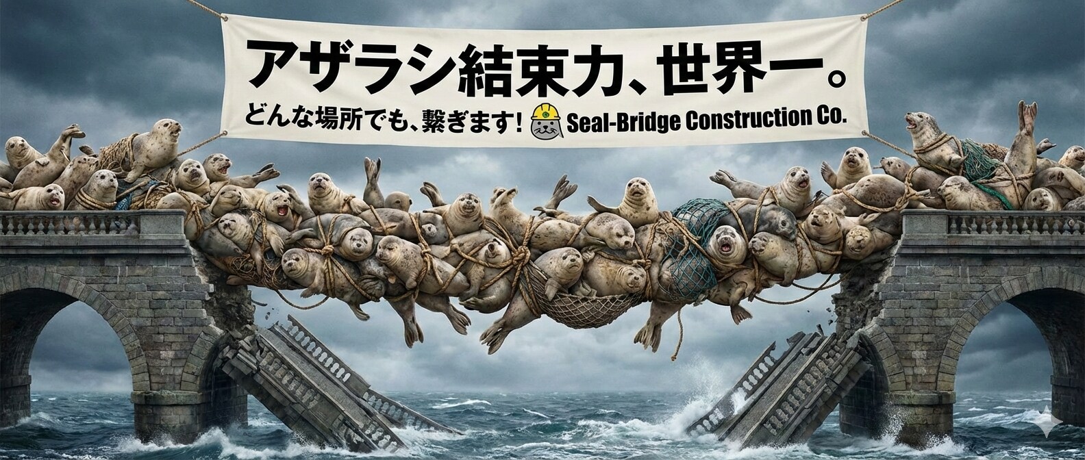 続ジタバタアザラシ軍〜どうだ、通るがいい〜 | の人気AIイラスト・グラビア