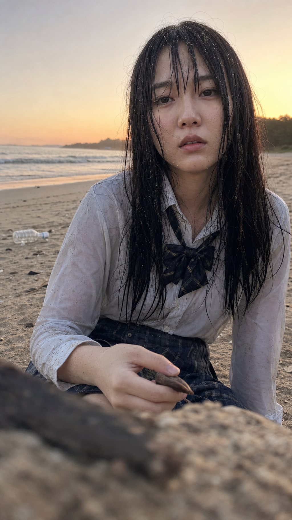 Washed Ashore at Sunset