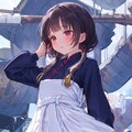 電車ホームのアオザイ娘 11枚目