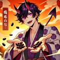ツートンカラーな、節分の黒髪短髪男性★その2(7枚) 2025-02-02 20:31:00  DALL-E3 8 4枚目