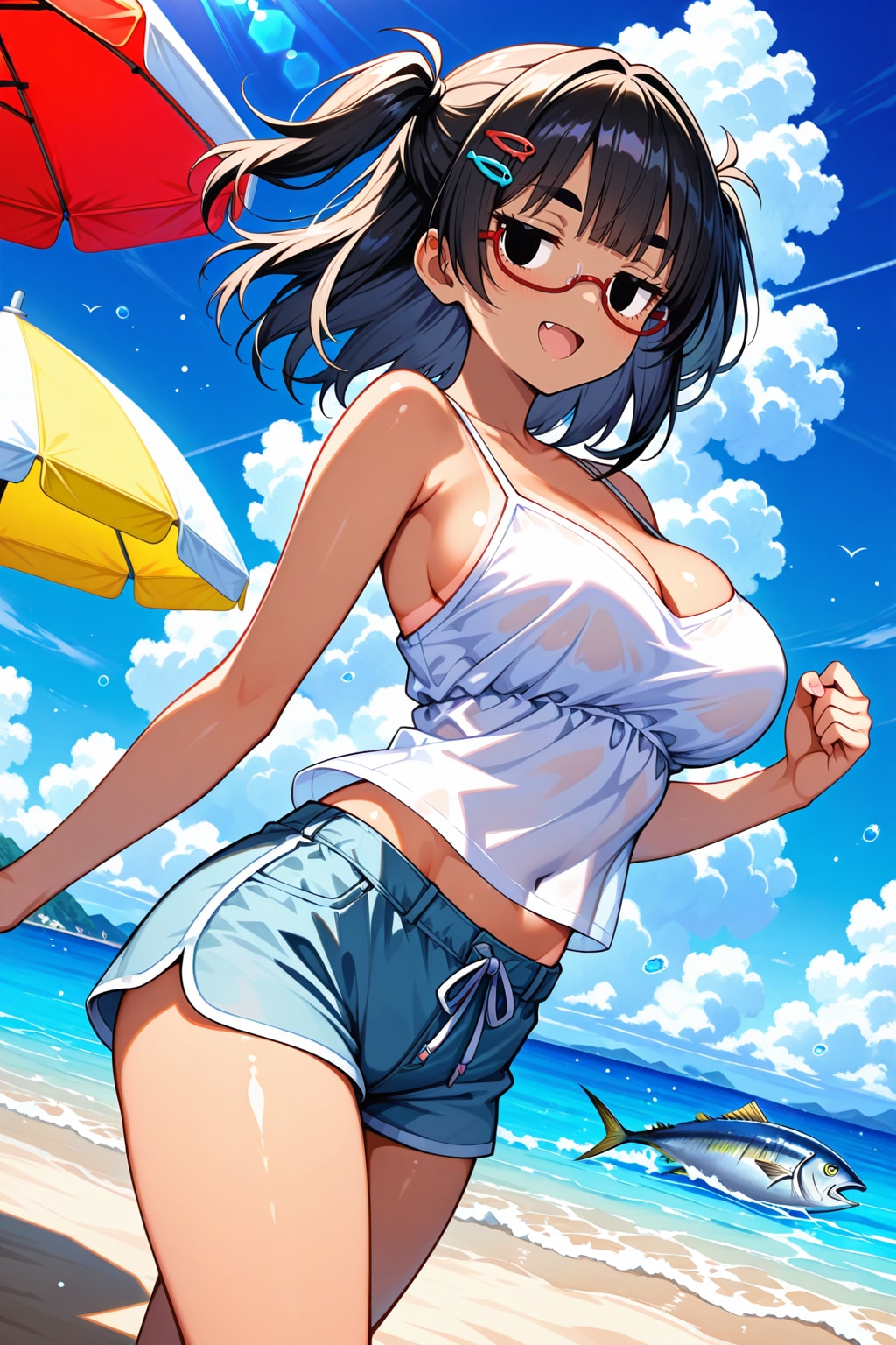 こなつヘアー太まゆ姉ちゃん