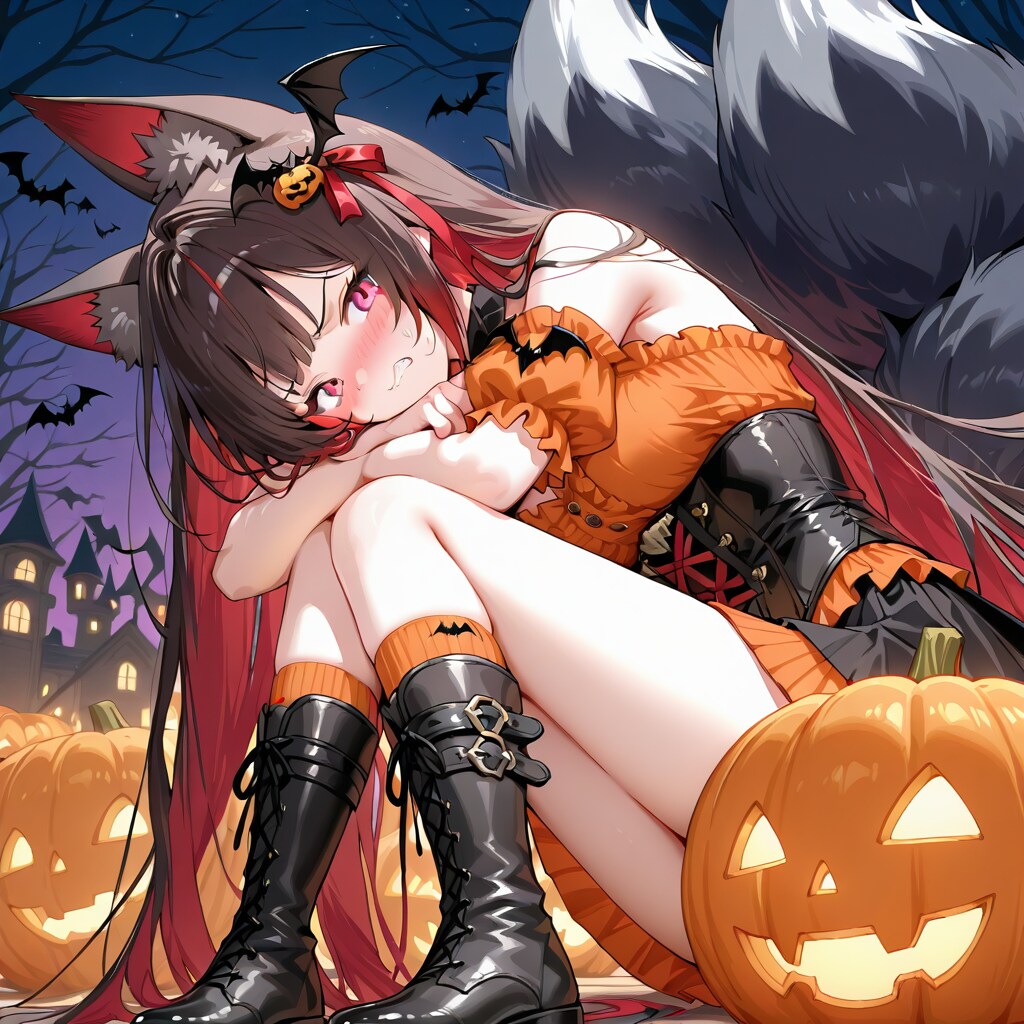 もう既にハロウィン3日目くらいに突入している系狐耳女子