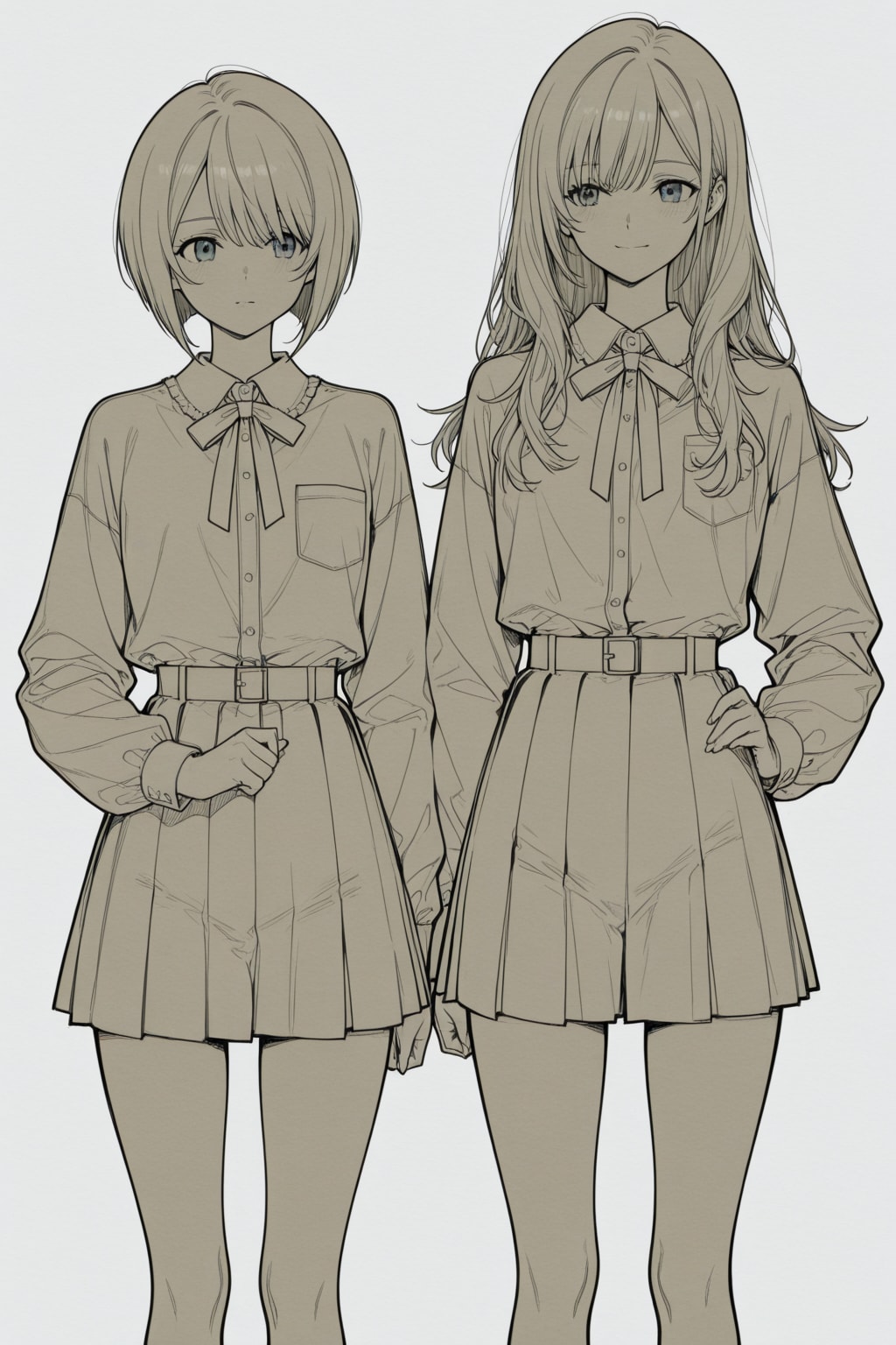 似てない双子 | の人気AIイラスト・グラビア