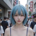 ペールブルーの女の子 10枚目