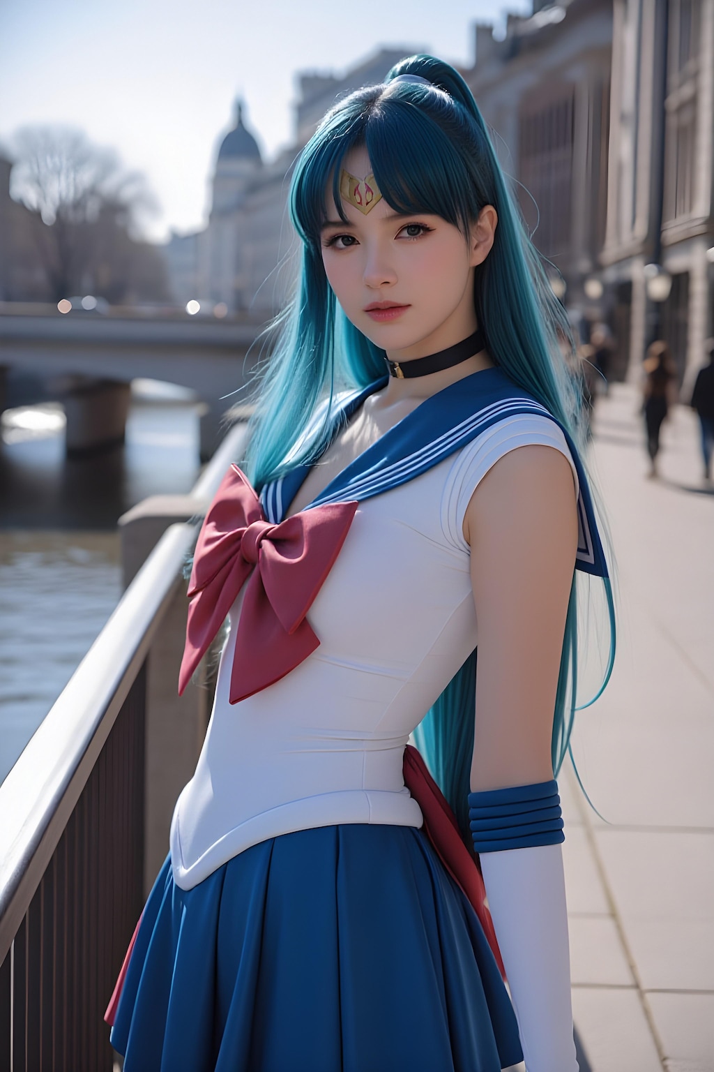 ペールブルーの女の子
