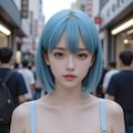 ペールブルーの女の子 2枚目