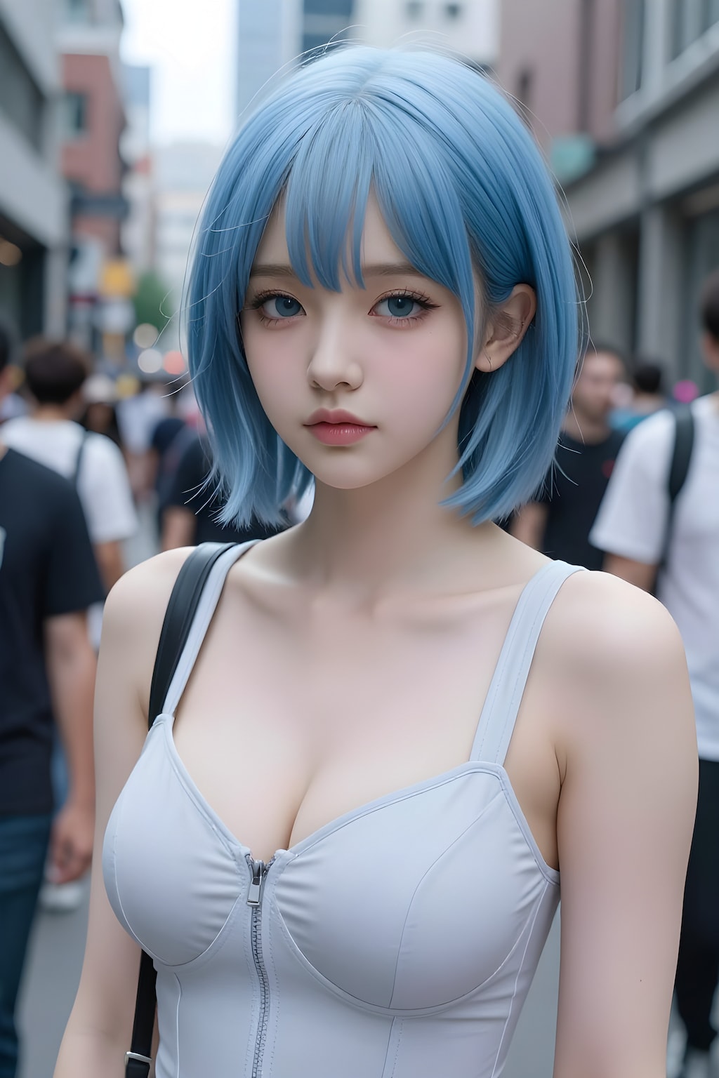 ペールブルーの女の子