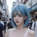 ペールブルーの女の子 9枚目