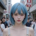 ペールブルーの女の子 8枚目