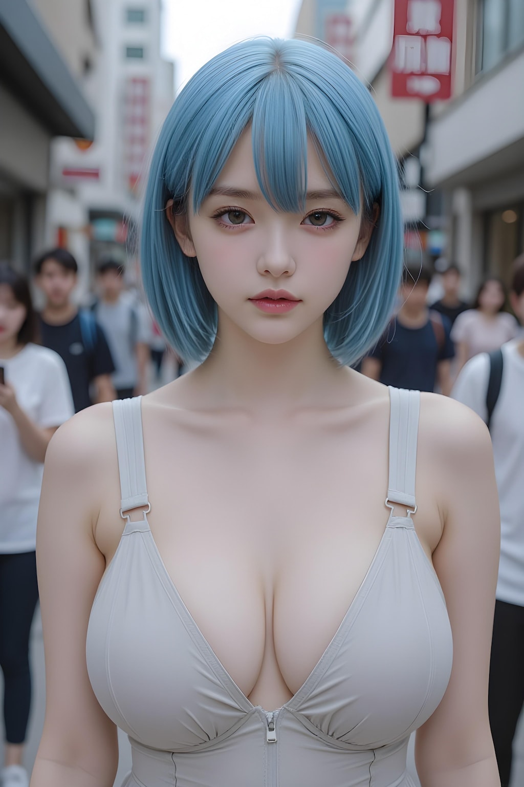 ペールブルーの女の子