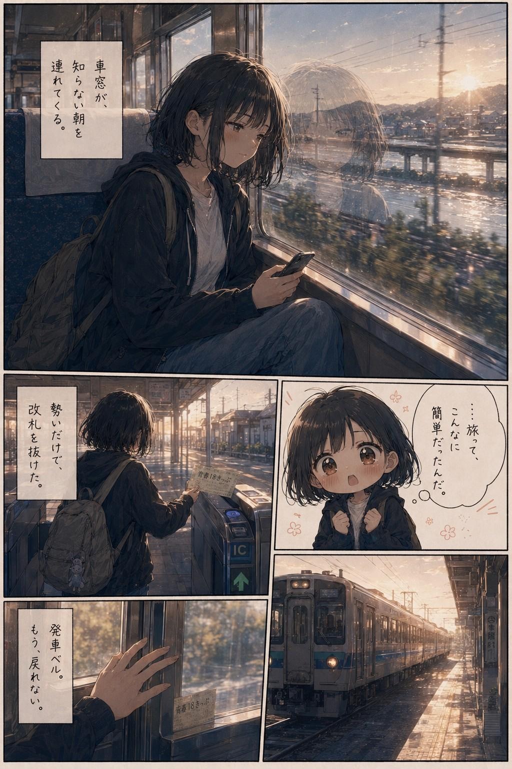 【漫画】青春電車旅
