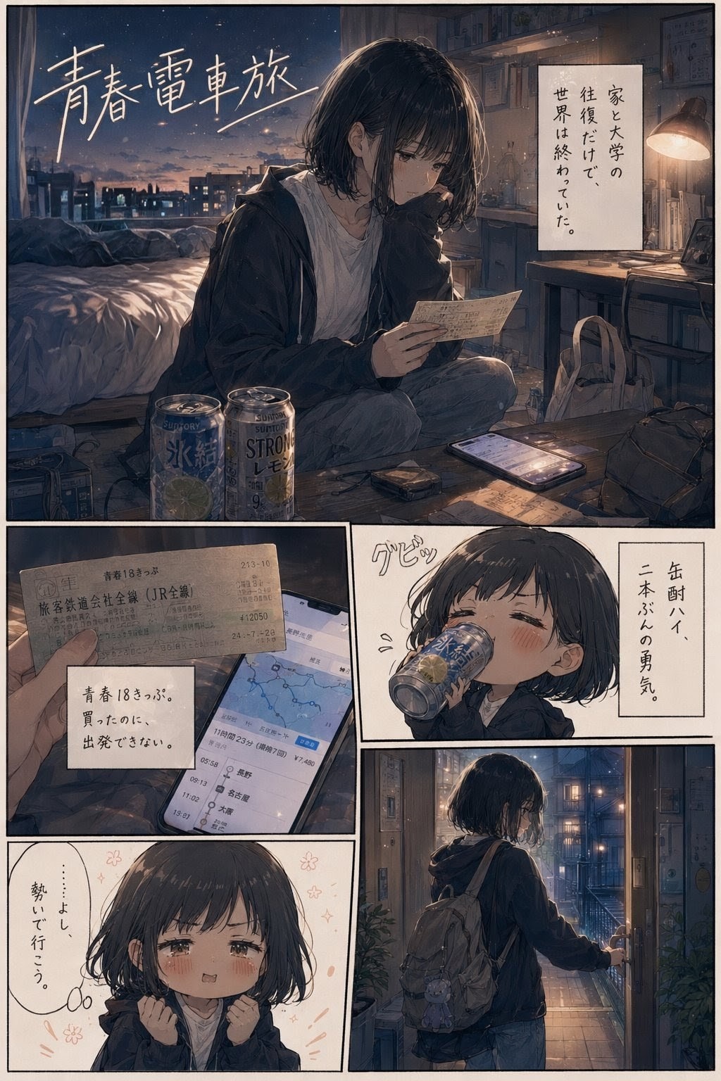 【漫画】青春電車旅