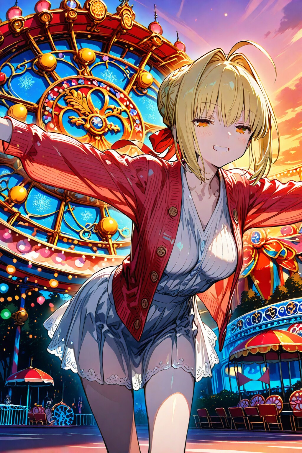 『いしし……。後ろから抱き着いて驚かしてやるとしよう』ネロ＝クラディウス