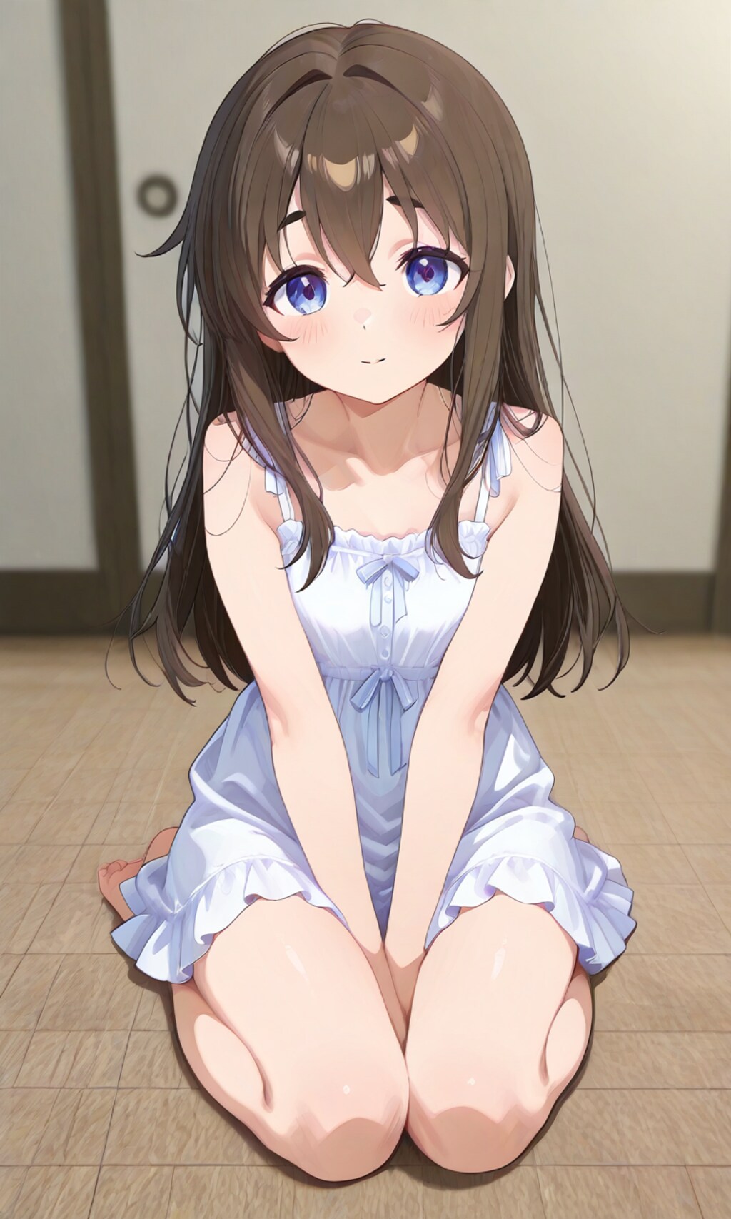 座り込む少女