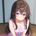 座り込む少女 2枚目