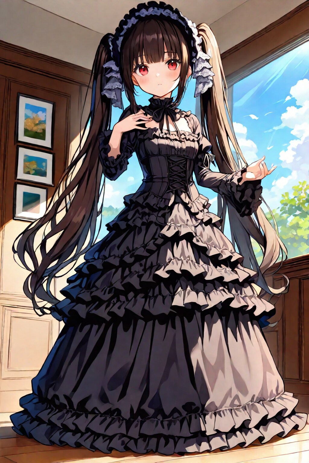 黒髪ゴスロリ風(何回着せれば気が済むのよ…)_20241207