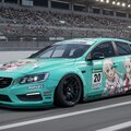 ボルボアニメ痛車レーシングカー 3枚目