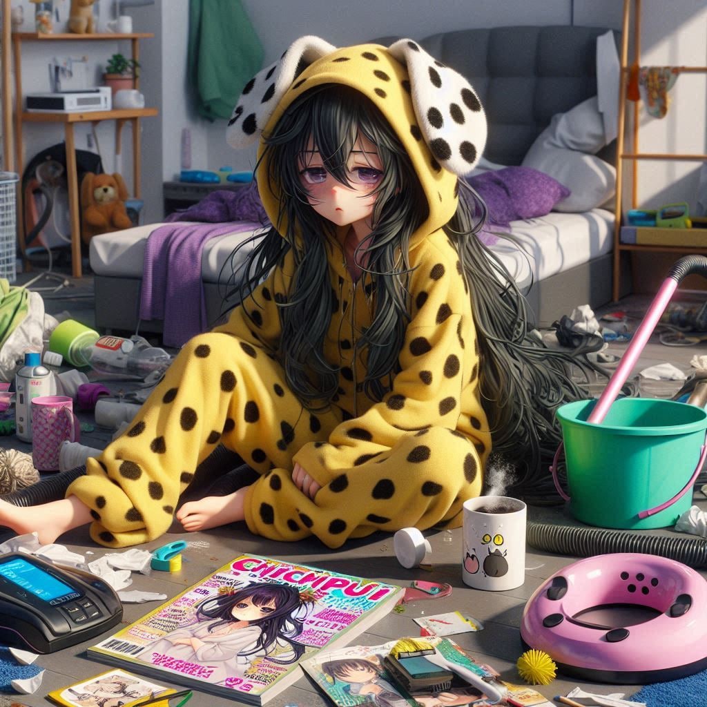 大掃除がダルイさん | の人気AIイラスト・グラビア