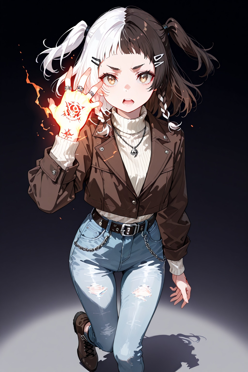 普通のデコピンよ♪