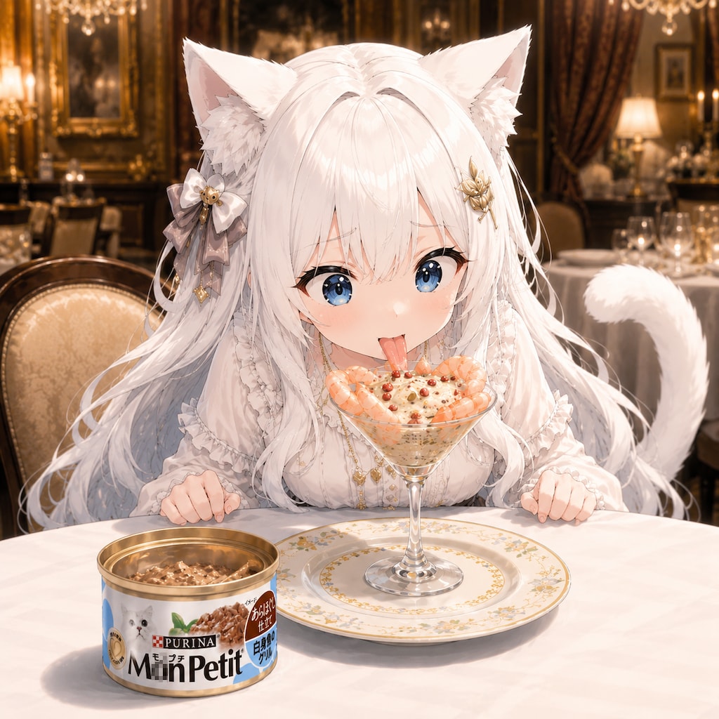 グルメな猫の