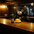 マンゴーとホッピーを提供する黒猫バーテンダー 2枚目