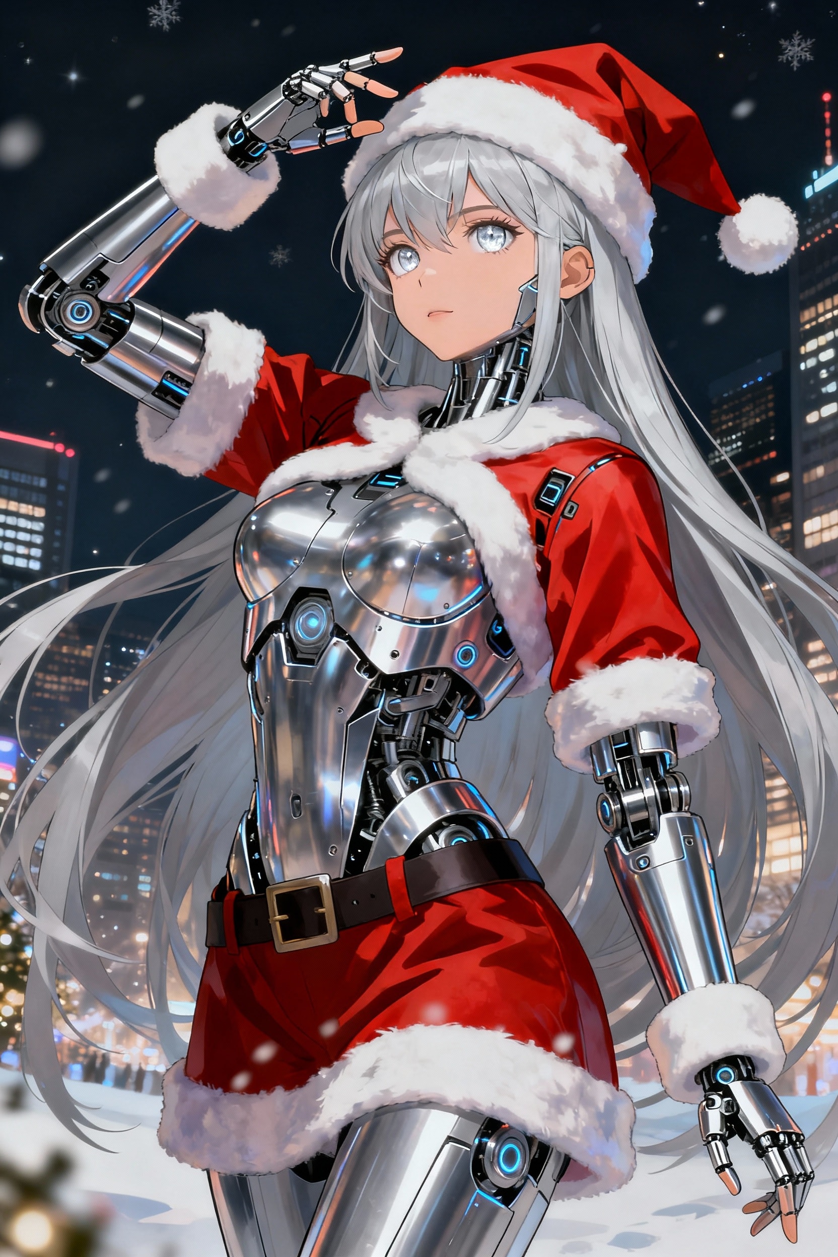 ちちぷい生成メカ娘　サンタ2 | の人気AIイラスト・グラビア
