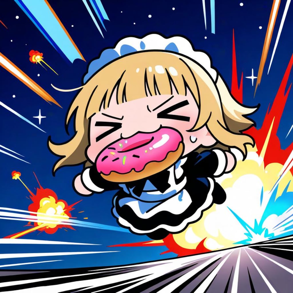 食欲は爆発やでぇーー！( ;>ω<)🍩💥💥💥