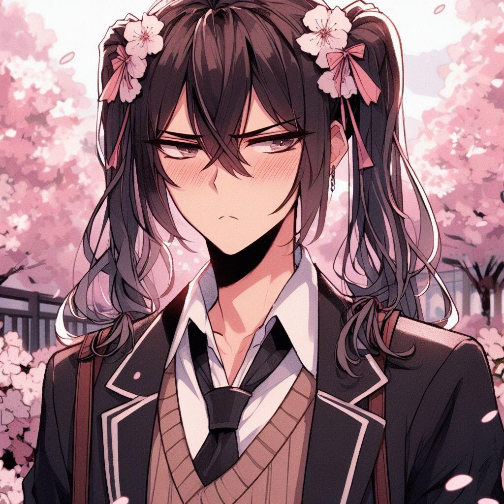 桜の木の下で　心は女の子顔は・・・（春と男の娘企画へ）