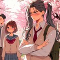 桜の木の下で　心は女の子顔は・・・（春と男の娘企画へ） 4枚目