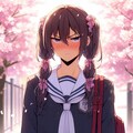 桜の木の下で　心は女の子顔は・・・（春と男の娘企画へ） 2枚目