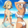 海で後ろ姿 4枚目