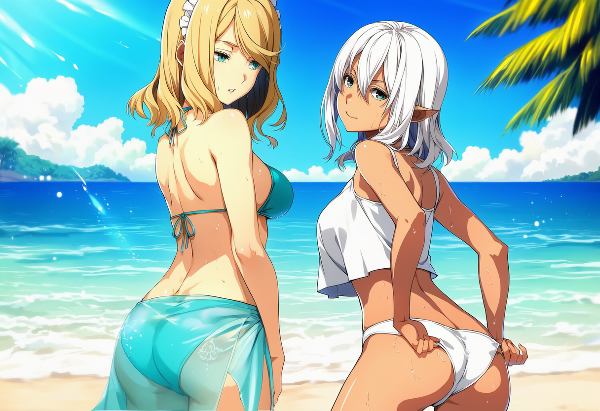 海で後ろ姿