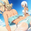 海で後ろ姿 3枚目