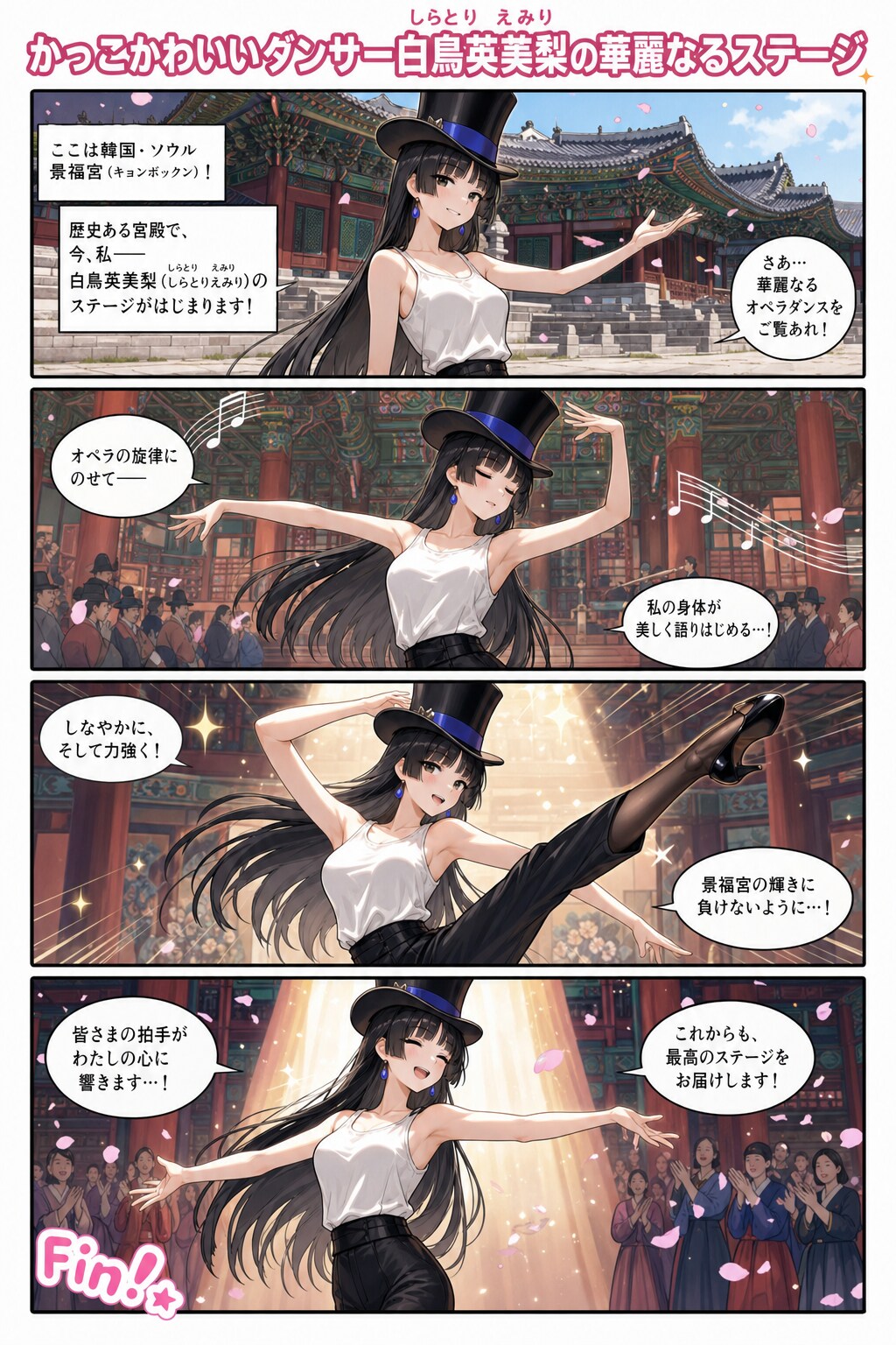 かっこかわいいダンサー白鳥英美梨の華麗なるステージ・景福宮