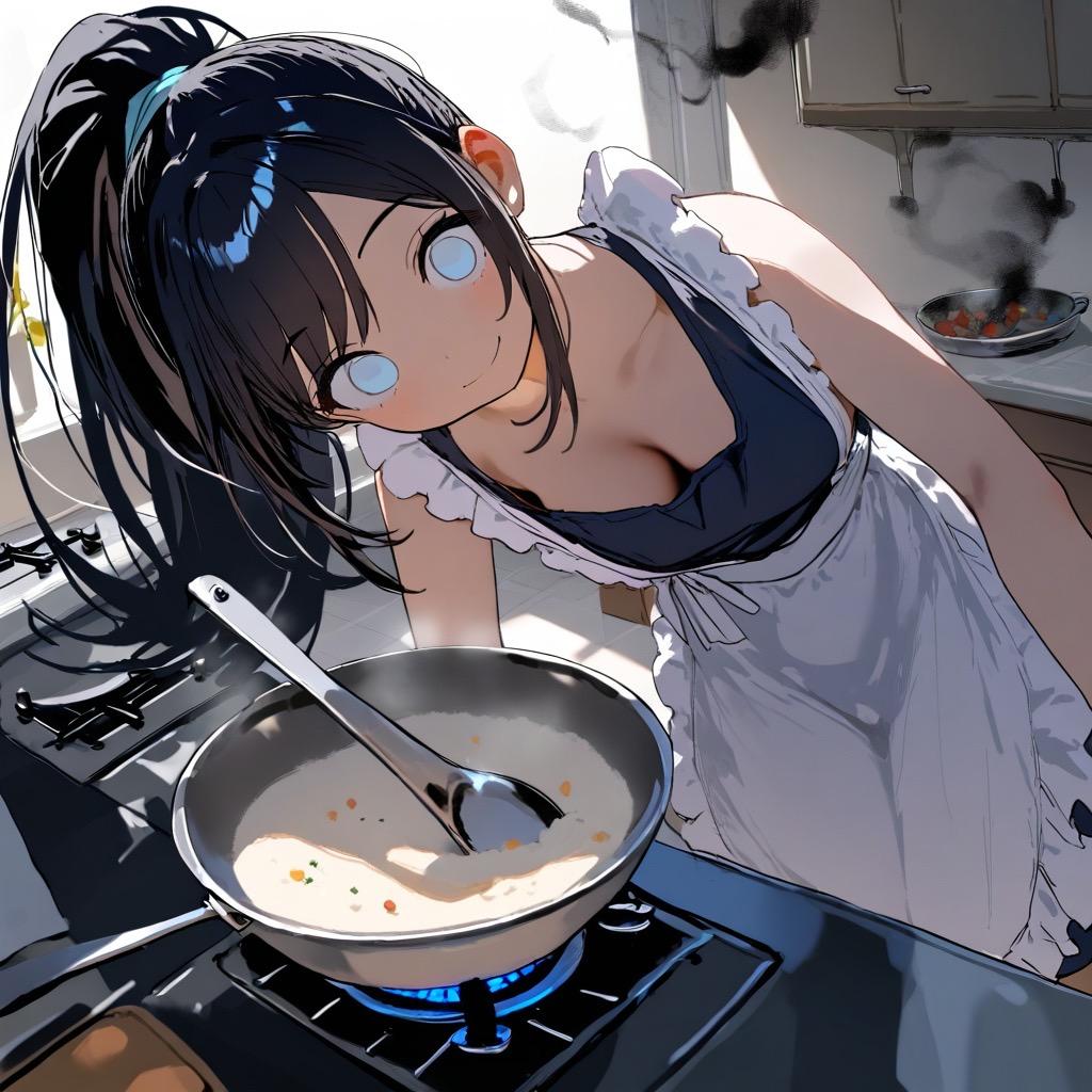 上手くできるかなぁ…カナァ… | の人気AIイラスト・グラビア