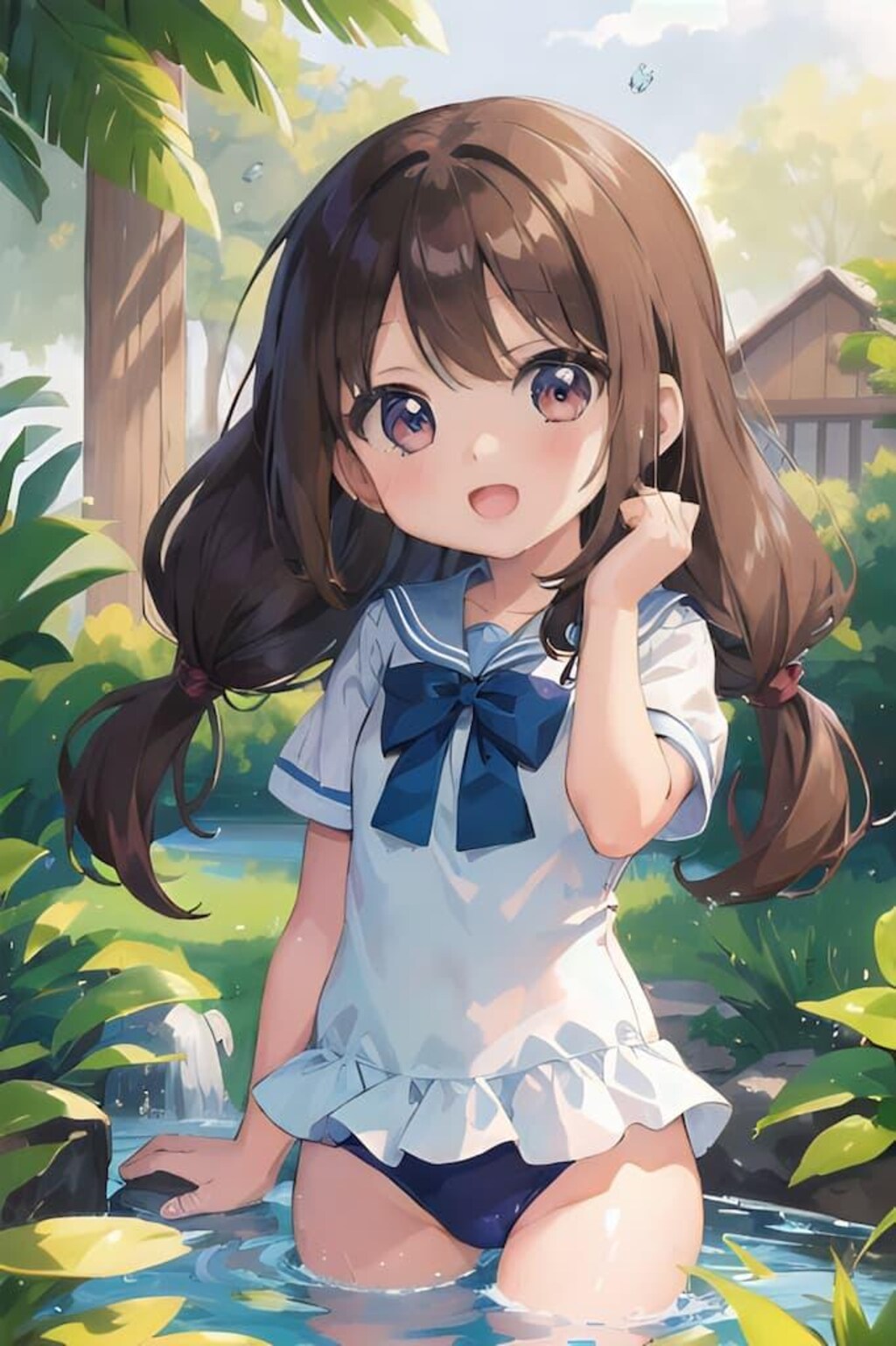 水遊び